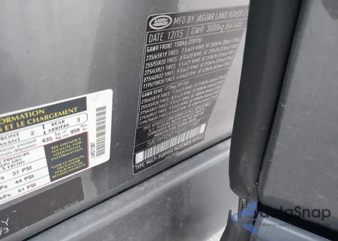 2016 Land Rover Range Rover Sport 3.0L V6 Supercharged Hse z USA, uszkodzony, nr VIN SALWR2VF1GA571387